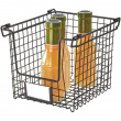 Stabelbar metalkurv med etiketholder, Small Sort