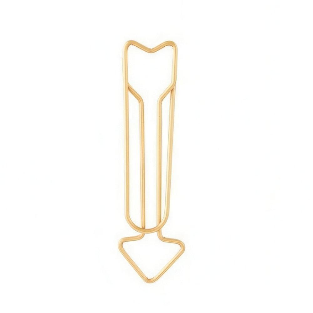 Store clips formet som pile, ARROW, 15 stk., Monograph, 2,8 cm, messing i gruppen Opbevaring / Kontorartikler hos SmartaSaker.se (42819)