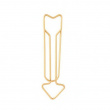 Store clips formet som pile, ARROW, 15 stk., Monograph, 2,8 cm, messing