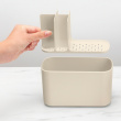 Stort tandbørstekrus med opbevaring, Brabantia, Beige