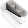 Holder til hårtørrer m.m., UMBRA GLAM HAIR TOOLS ORGANISER, 26,5 x 17 x H 12,5 cm, Hvid / grå