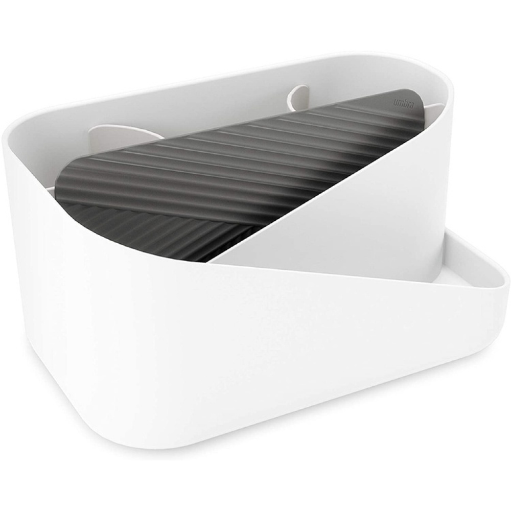 Holder til hårtørrer m.m., UMBRA GLAM HAIR TOOLS ORGANISER, 26,5 x 17 x H 12,5 cm, Hvid / grå i gruppen Opbevaring / Badeværelsesopbevaring hos SmartaSaker.se (42870)
