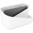 Holder til hårtørrer m.m., UMBRA GLAM HAIR TOOLS ORGANISER, 26,5 x 17 x H 12,5 cm, Hvid / grå