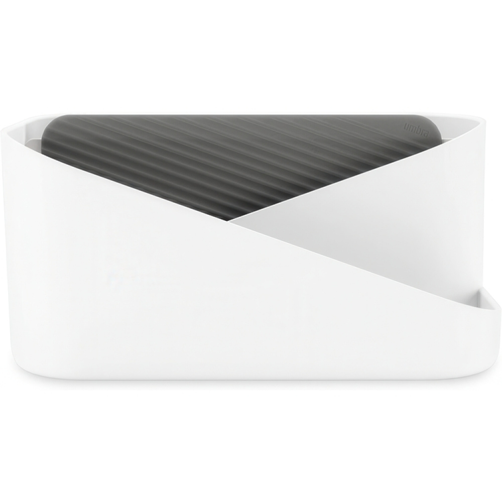 Holder til hårtørrer m.m., UMBRA GLAM HAIR TOOLS ORGANISER, 26,5 x 17 x H 12,5 cm, Hvid / grå i gruppen Opbevaring / Badeværelsesopbevaring hos SmartaSaker.se (42870)