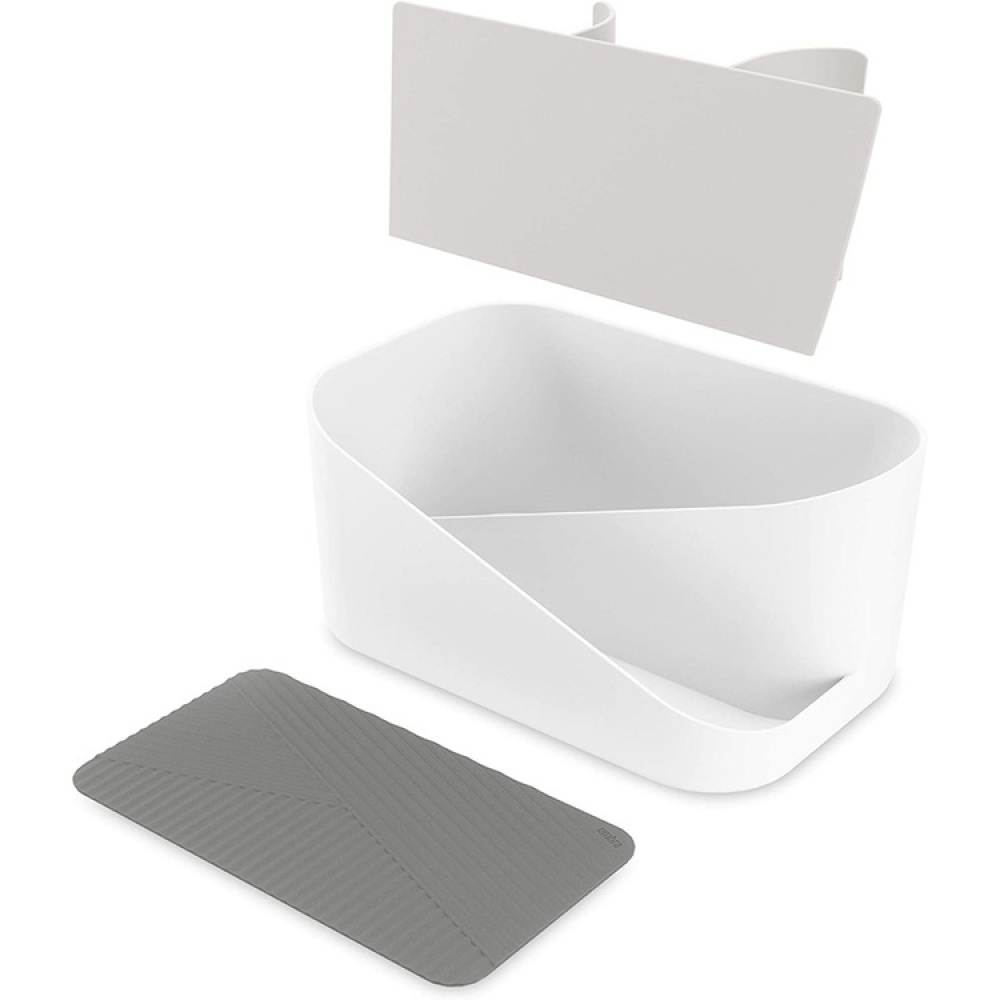 Holder til hårtørrer m.m., UMBRA GLAM HAIR TOOLS ORGANISER, 26,5 x 17 x H 12,5 cm, Hvid / grå i gruppen Opbevaring / Badeværelsesopbevaring hos SmartaSaker.se (42870)