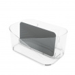 Holder til hårtørrer m.m., UMBRA GLAM HAIR TOOLS ORGANISER, 26,5 x 17 x H 12,5 cm, Klar / grå