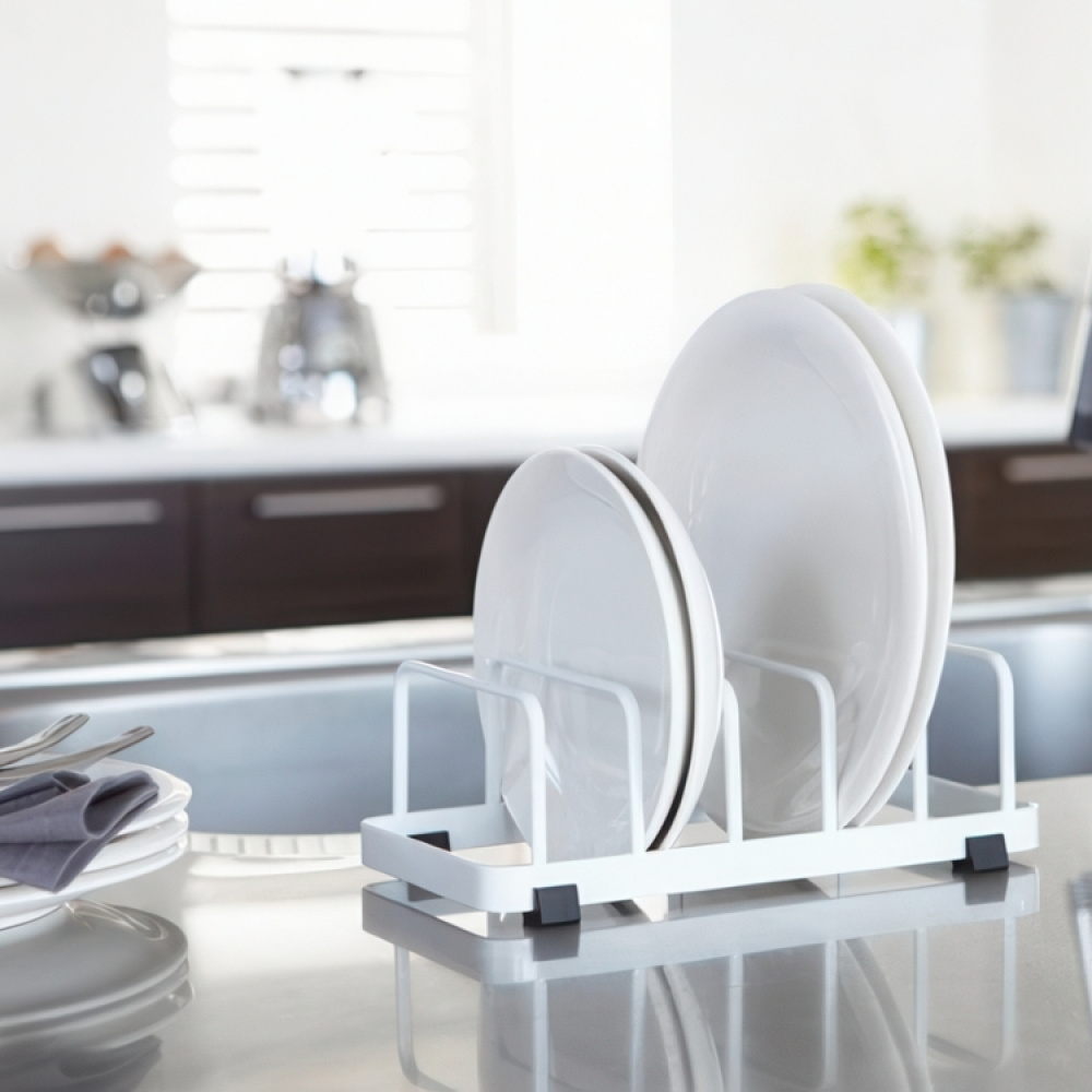 Stativ til tallerkener, TOWER DISH STAND, 22 x 11 x H 7 cm, Yamazaki i gruppen Opbevaring / Køkkenopbevaring / Vaskestativ og vaskebænk hos SmartaSaker.se (42878)