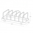 Stativ til tallerkener, TOWER DISH STAND, 22 x 11 x H 7 cm, Yamazaki