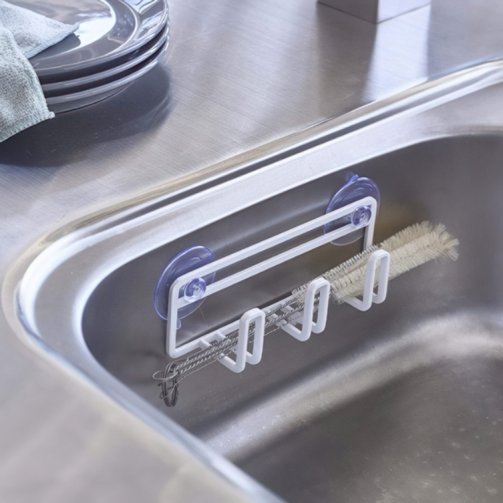 Svampeholder, Sugekopper, TOWER SPONGE HOLDER, 16 x 4 x H 5,5 cm, Yamazaki i gruppen Opbevaring / Køkkenopbevaring / Vaskestativ og vaskebænk hos SmartaSaker.se (42910)
