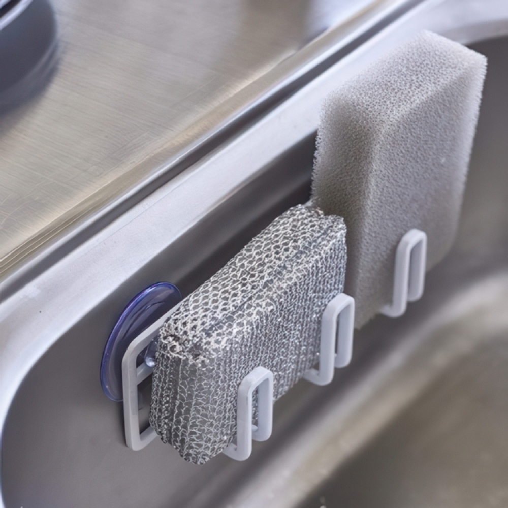 Svampeholder, Sugekopper, TOWER SPONGE HOLDER, 16 x 4 x H 5,5 cm, Yamazaki i gruppen Opbevaring / Køkkenopbevaring / Vaskestativ og vaskebænk hos SmartaSaker.se (42910)