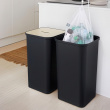 Vasketøjskurv med trælåg 53L, SmartStore