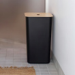 Vasketøjskurv med trælåg 53L, SmartStore