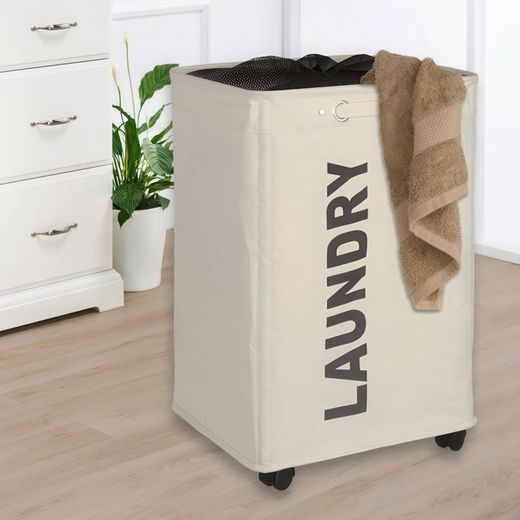 Vasketøjskurv på hjul, Laundry i gruppen Opbevaring / Vask og tør / Vasketøjskurve hos SmartaSaker.se (43104)