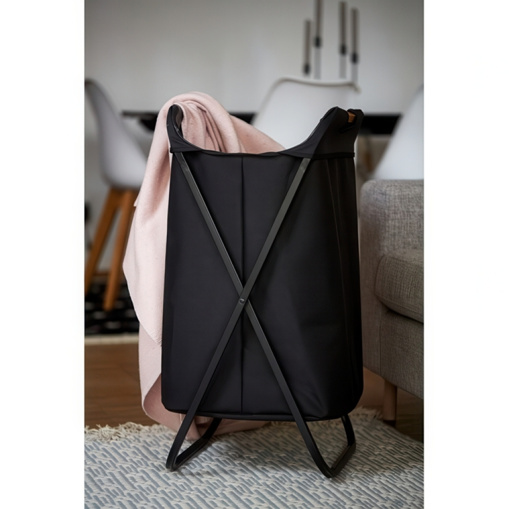 Vasketøjskurv, metalstativ, LOFT, 41 x 42 x H 80 cm, sort i gruppen Opbevaring / Vask og tør / Vasketøjskurve hos SmartaSaker.se (43107)