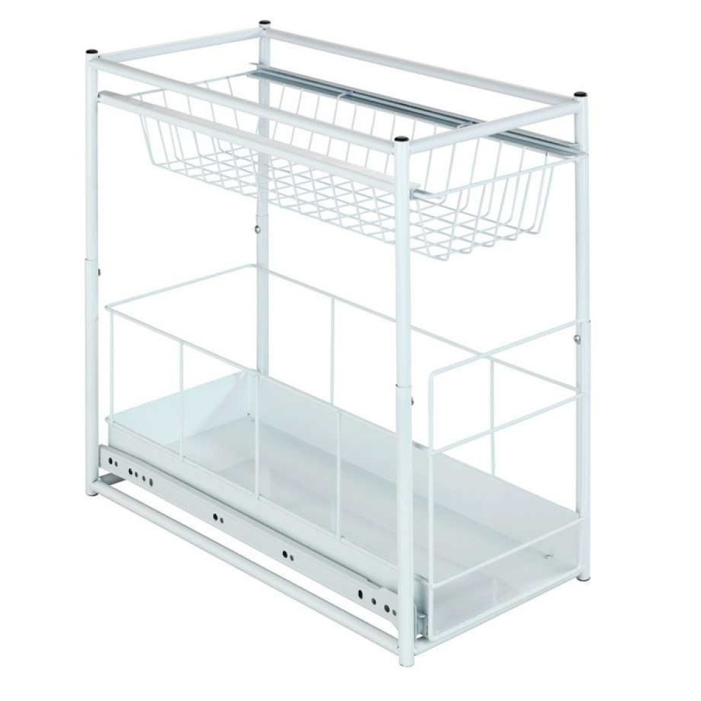 Udtrækkelige opbevaringskurve til skab, 45x23 cm, Wenko i gruppen Opbevaring / Køkkenopbevaring / Organiser køkkenskabe / Under vask opbevaring hos SmartaSaker.se (43173)