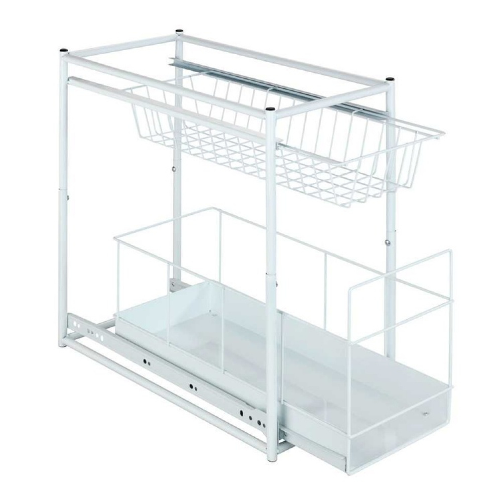 Udtrækkelige opbevaringskurve til skab, 45x23 cm, Wenko i gruppen Opbevaring / Køkkenopbevaring / Organiser køkkenskabe / Under vask opbevaring hos SmartaSaker.se (43173)