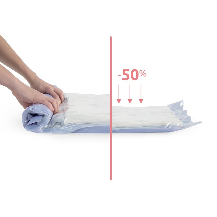 Manuel vakuumpose 2-pak, 65x45 cm, Compactor i gruppen Opbevaring / Garderobeopbevaring / Vakuumlagring / Manuelle vakuumposer hos SmartaSaker.se (43184)