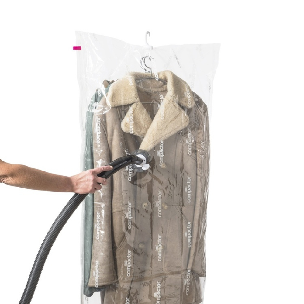 Lang vakuumpose med bøjle, 70x145 cm, Compactor i gruppen Opbevaring / Garderobeopbevaring / Vakuumlagring / Hængende vakuumposer hos SmartaSaker.se (43187)