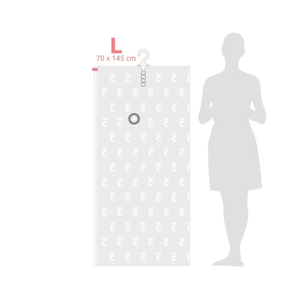 Lang vakuumpose med bøjle, 70x145 cm, Compactor i gruppen Opbevaring / Garderobeopbevaring / Vakuumlagring / Hængende vakuumposer hos SmartaSaker.se (43187)