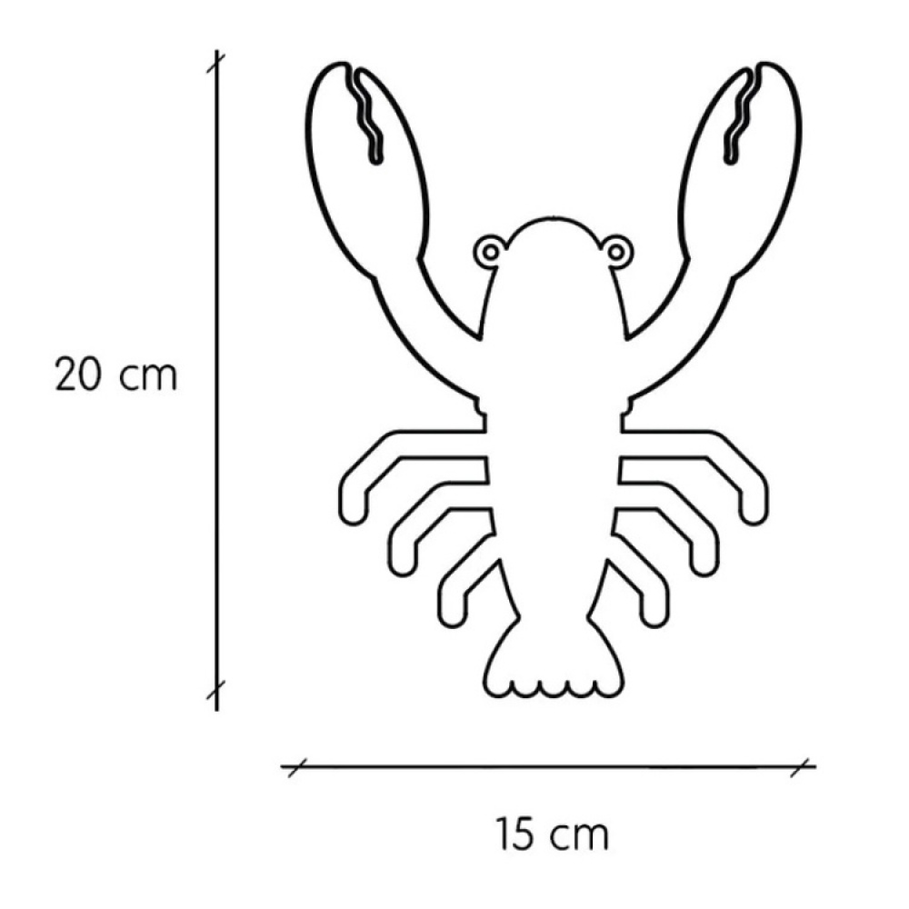 Vægkrog i genbrugsmetal, Hummer i gruppen Opbevaring / Hallopbevaring / Kroge og ophængere hos SmartaSaker.se (43231)