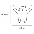 Vægknage i genbrugsmetal, Koala