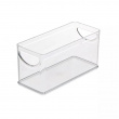 Åben kasse, stabelbar, smal, RPET CABINET BIN, 25,4 x 10,8 x H 12,7 cm, transparent