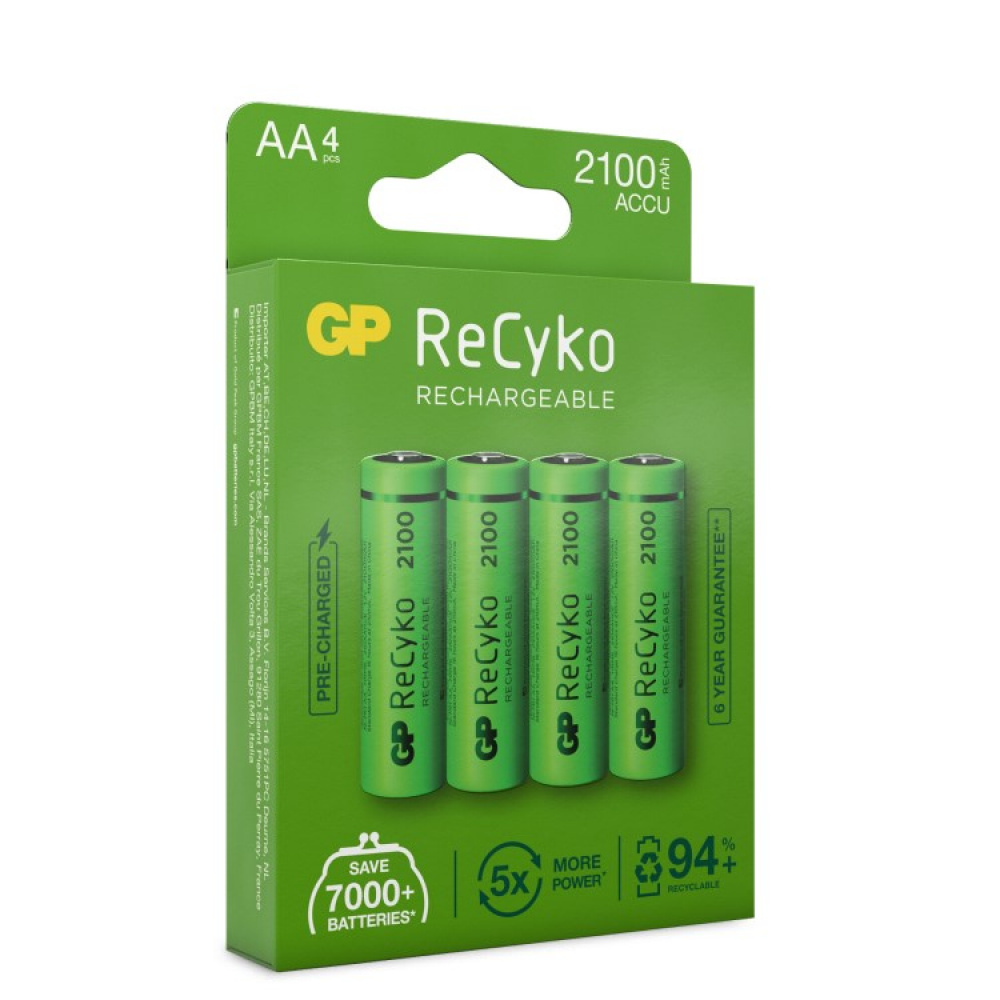 Genopladelige batterier AA, 4-pak i gruppen / Batterier hos SmartaSaker.se (lima-487884)